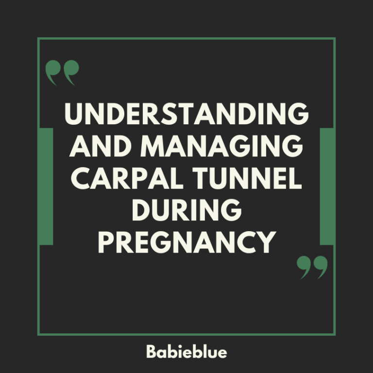 Pregnancy carpal tunnel