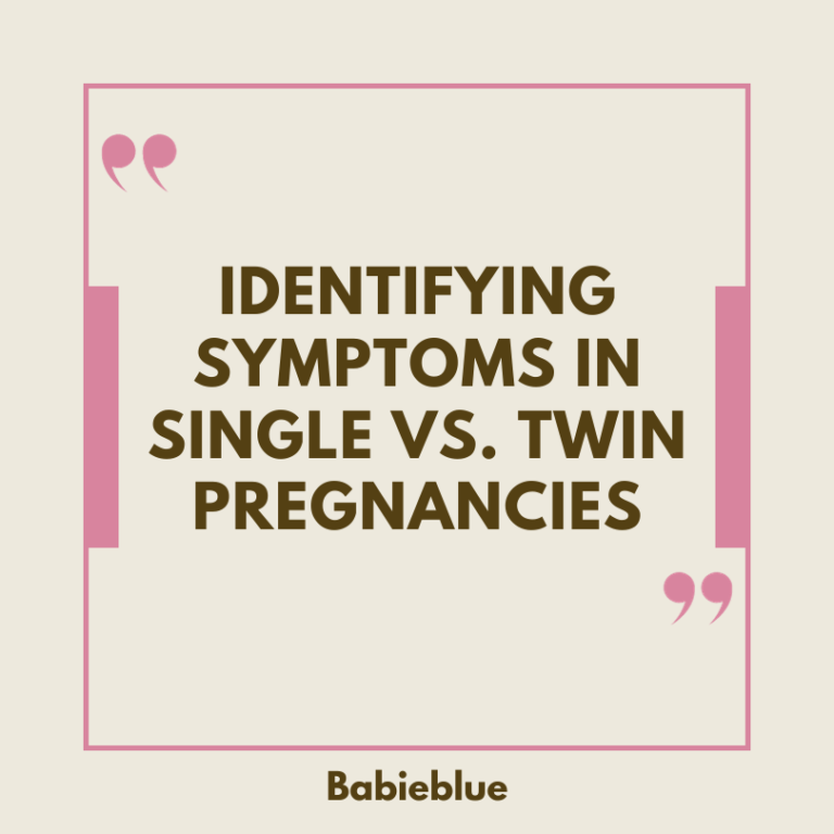 Difference between single and twin pregnancy symptoms