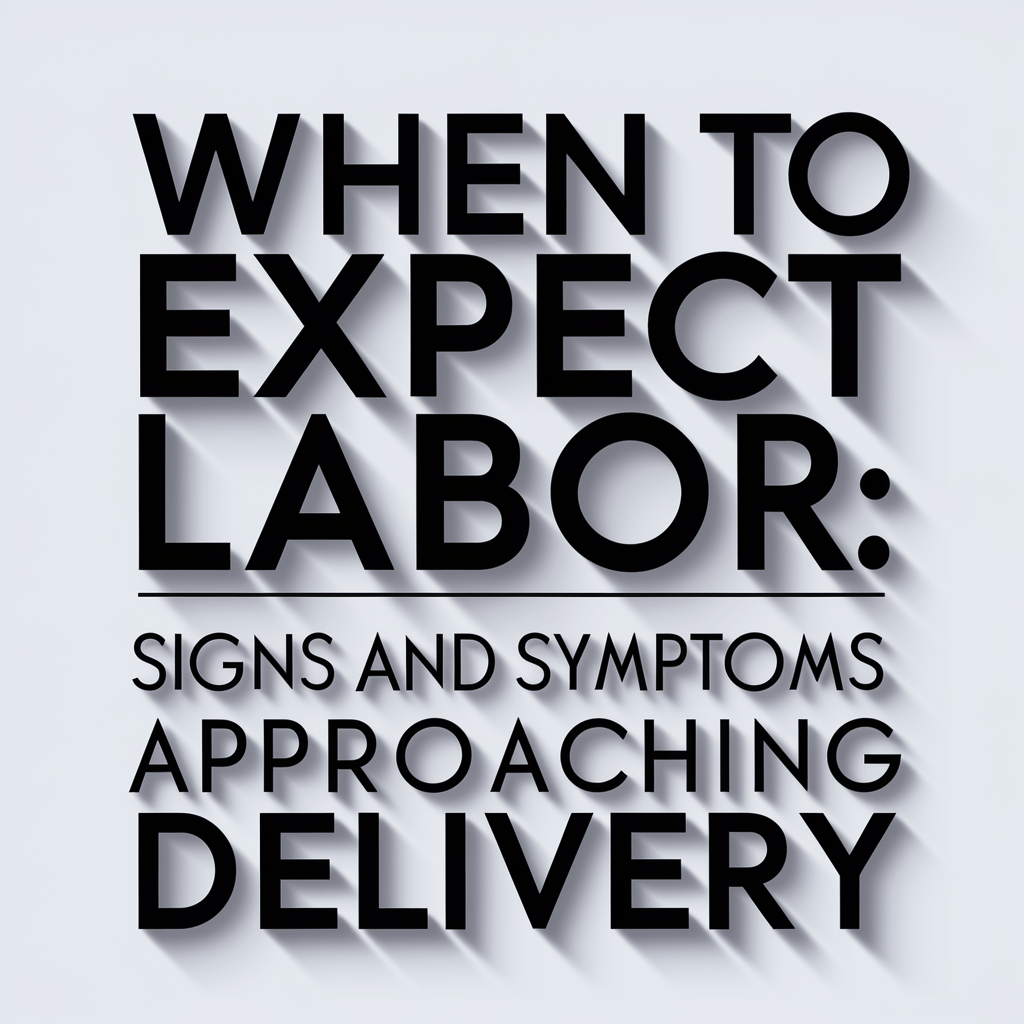 When to Expect Labor: Signs and Symptoms of Approaching Delivery