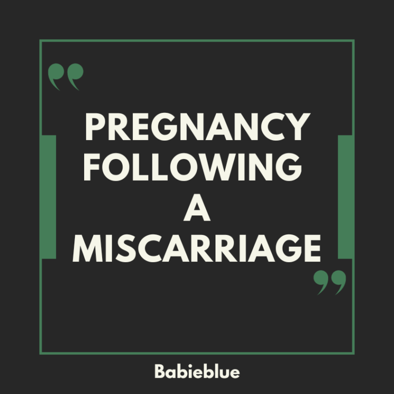 Pregnancy after miscarriage