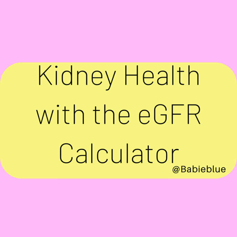 Kidney Health with the eGFR Calculator