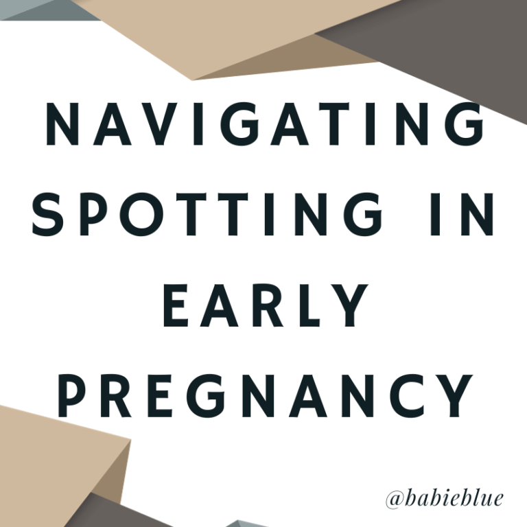 spotting and cramping in early pregnancy