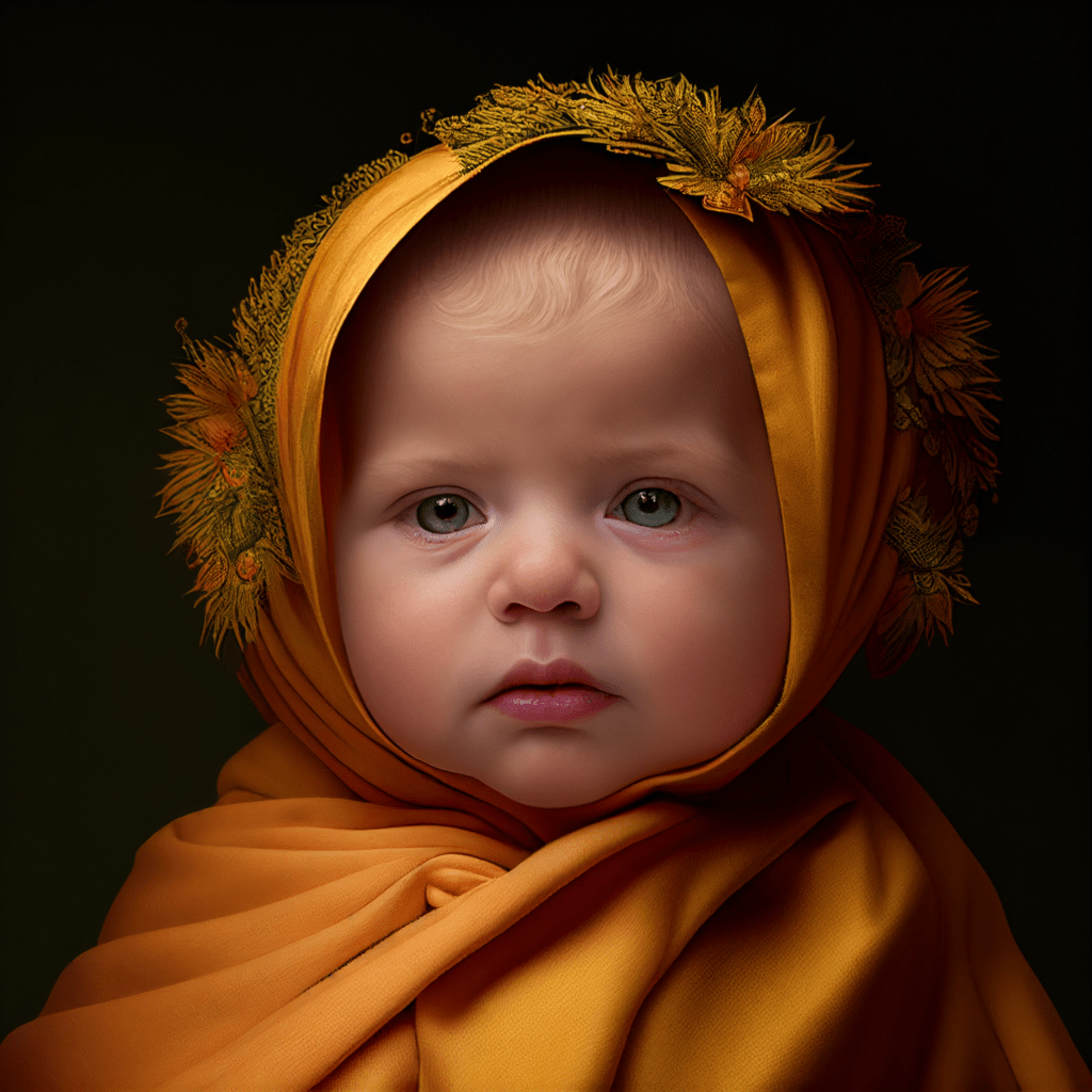 SuziThijs a portrait of a baby in the photographic style of ann 697e88a8 a887 4a70 a045 c6e8c9918d3f